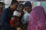 child Dropped from train