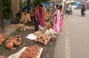 खमरछट : पत्तल, दोना, महुआ व चुकिया से सजा बाजार