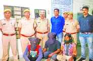 Arrested three accused in the loot in bhilwara