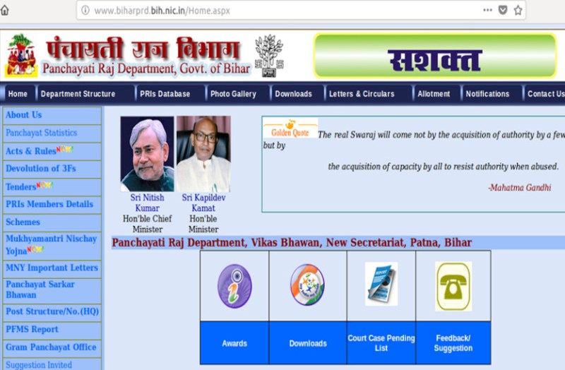 Panchayati Raj Department Bihar Recruitment 2018