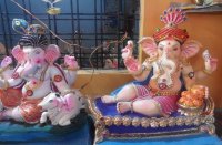 Preparation of Ganeshotsav