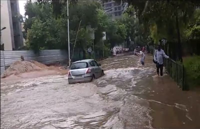 water logging in noida