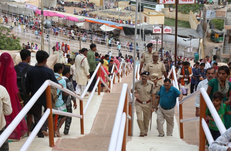 Police commissioner loot out security arrangements in masuriya temple