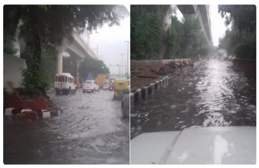 दिल्ली: झमाझम बरसात के बाद कई इलाके जलमग्न