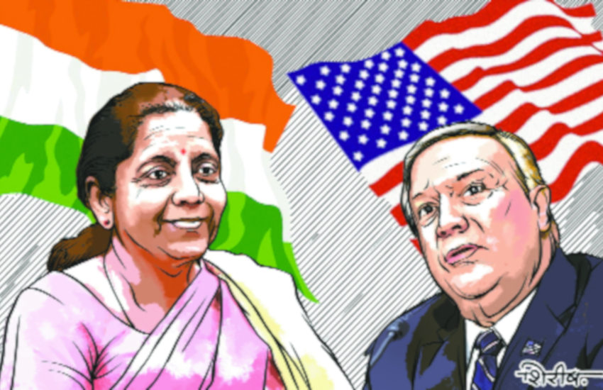 contract between indo us for security and defence in 2 by 2 dialouge