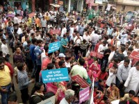 Shivaji Nagar residents rally