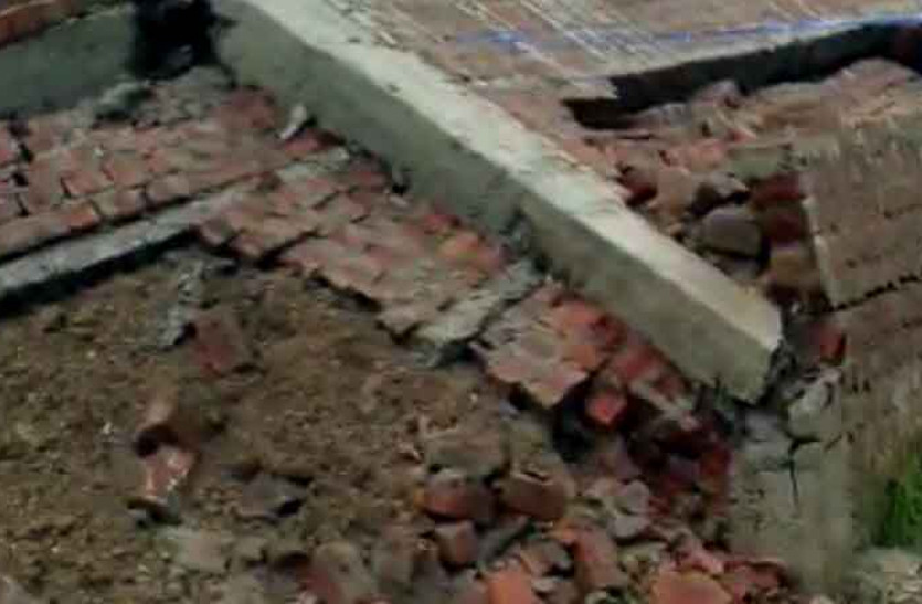 rain havoc in Bharatpur, 5 injured due to wall collapse