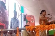 Raje attacks congress from Sri ganganagar during gaurav yatra