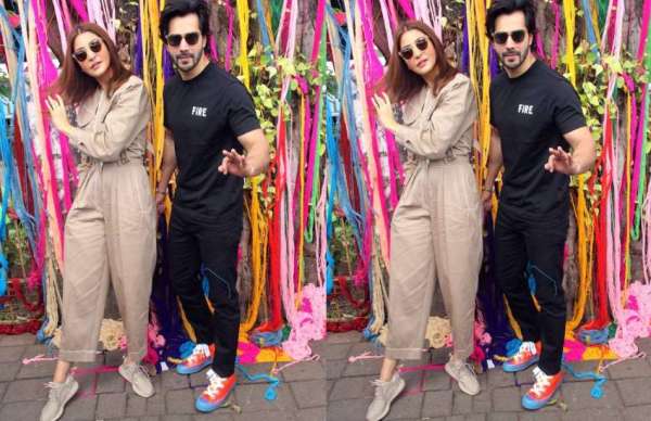 anushka sharma and varun dhawan busy in sui dhaga promotion