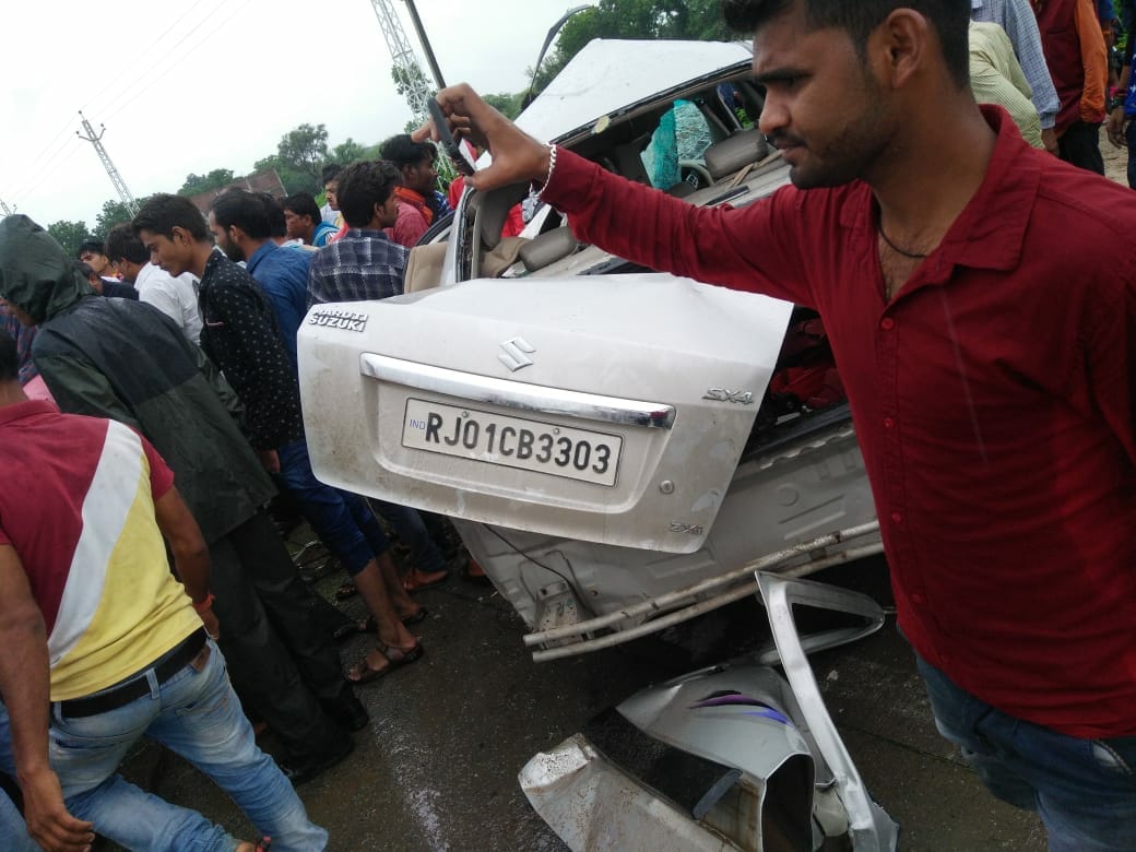 accident at udaipur-chittor highway