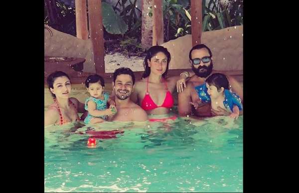 kareena soha taimur and inaya latest photo after vacation in maldives