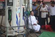 member of parliament raghu sharma protest in ajmer