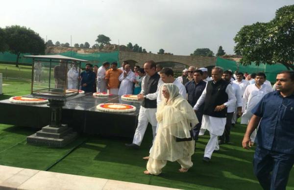 Rahul Gandhi at RajGhat