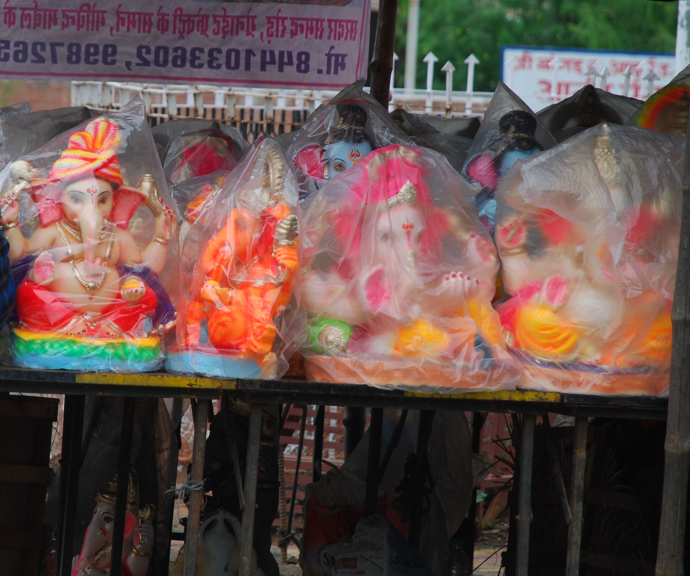Statues of Ganapati Bappa being fascinated by every mind