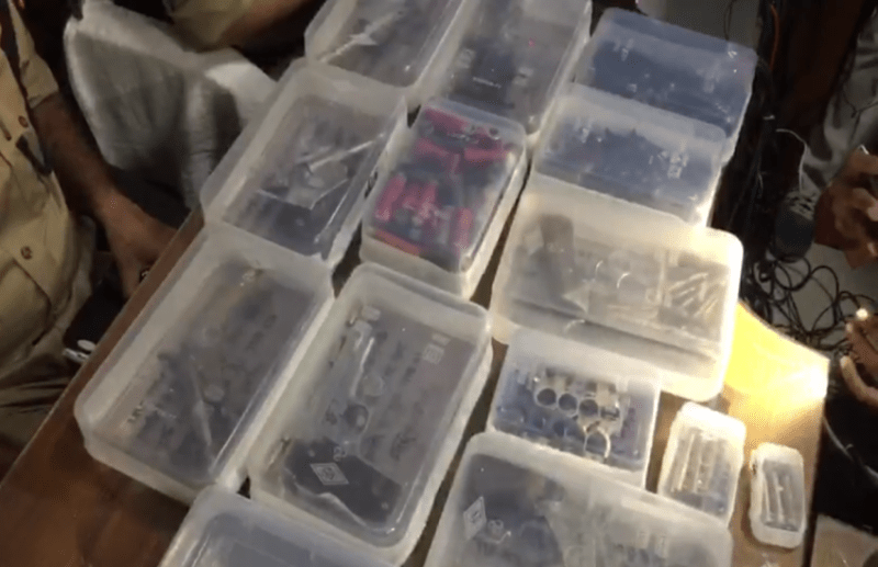 Police siezes weapons