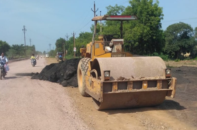 जांजगीर आगमन के पहले शहर के बीच के सड़क की तस्वीर बदल जाएगी।