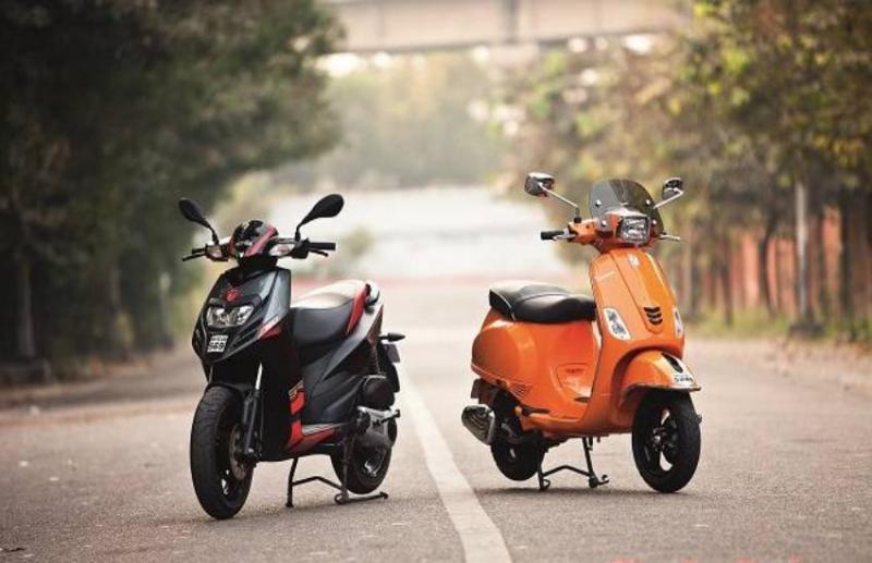 Vespa and Aprilia