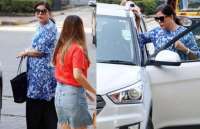 zeenat aman spotted lunch date latest photos