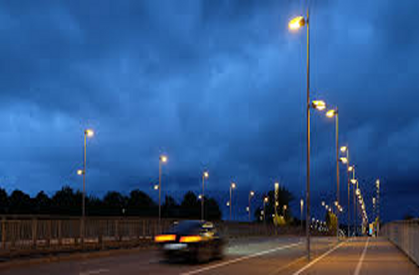 led light on streets