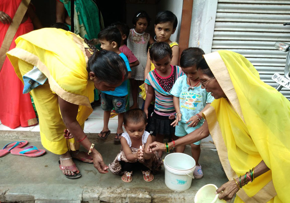 awareness program for hand wash in jhansi