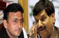Akhilesh Yadav and Shivpal Yadav