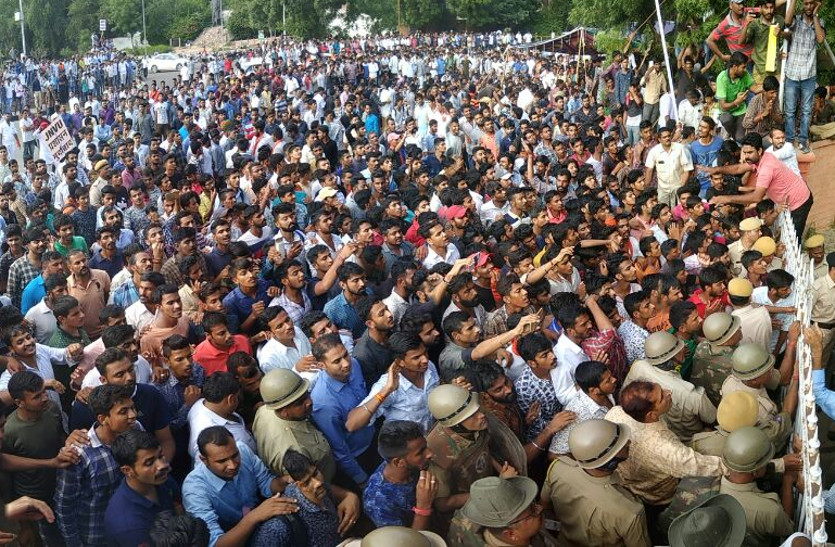 abvp protest jnvu University in jodhpur