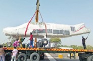 plane on truck