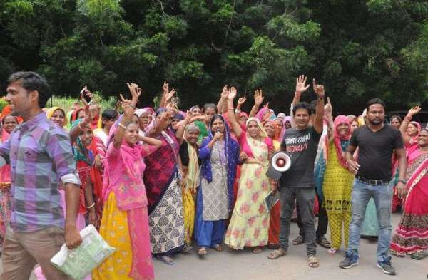 Prior to the arrival of Amit Shah, agitation held on the site