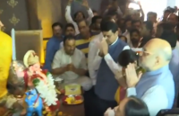 लालबाग सार्वजनिक उत्सव मंडल में BJP अध्यक्ष अमित शाह ने की भगवान गणेश की पूजा-अर्चना