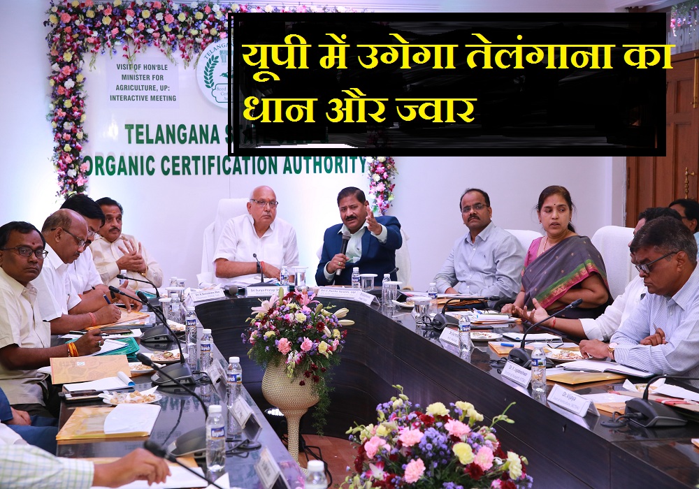 Telangana Jwar and rice to be crop in UP soon, MOU signed