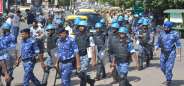 Armed Force and Police march fast in alwar