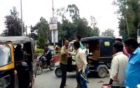 Auto driver beaten