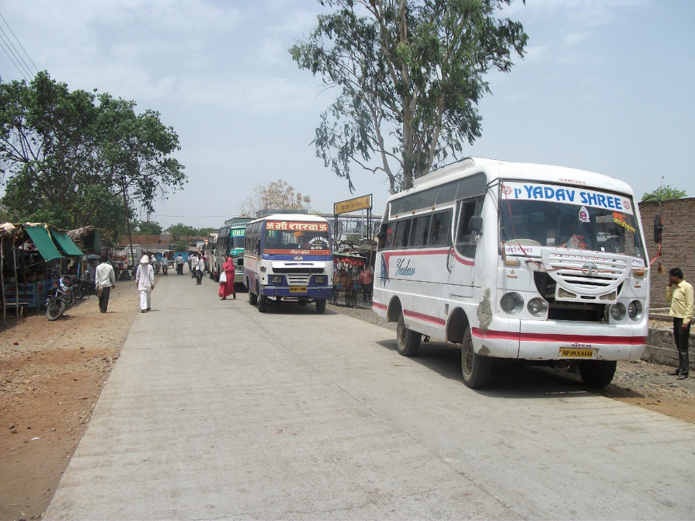 Not made fully-equipped bus stand
