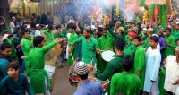 pilgrims participate in saddo Procession in ajmer