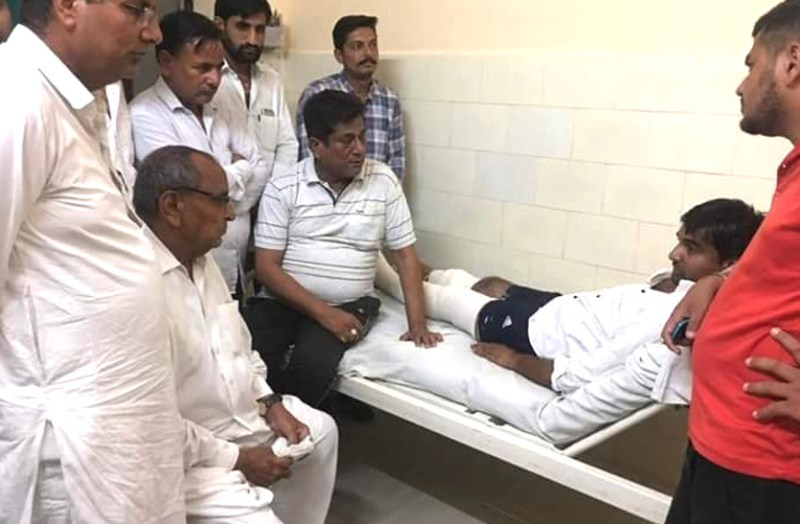 abhimanyu poonia NSUI rajasthan state president attacked
