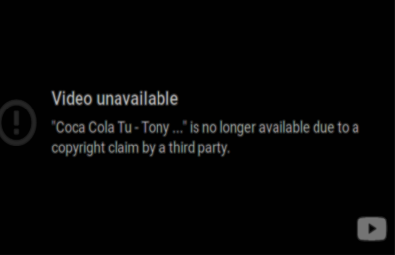 Coca Cola tu song deleted