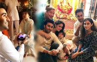 taimur ali khan video having fun with mama aadar jain