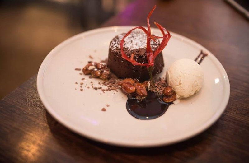 Chocolate chilli fondant