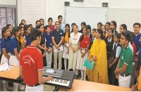 The children of the government school speaks good English