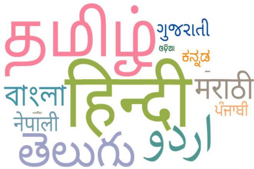 American people frequently using Indian languages hindi the most