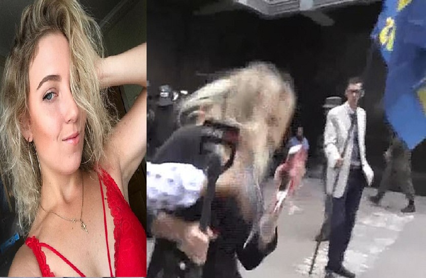 female reporter punched by woman pelted with eggs during live show