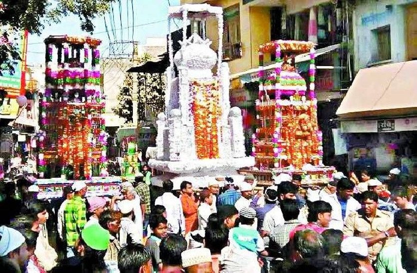 no muharram procession in Chittorgarh due to dispute on way
