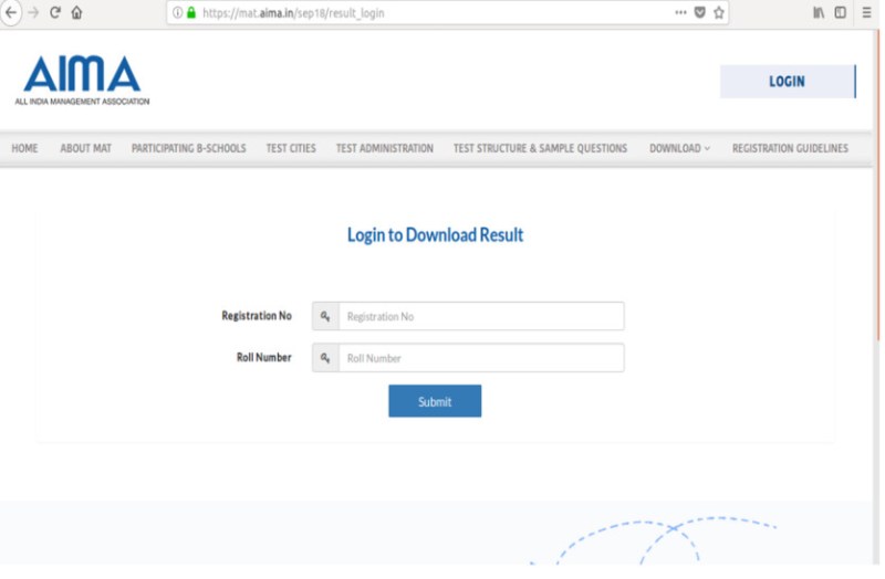 AIMA MAT Exam September 2018 Result