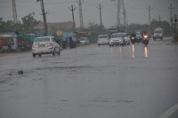 heavy rain in ajmer , temperature decreases in city