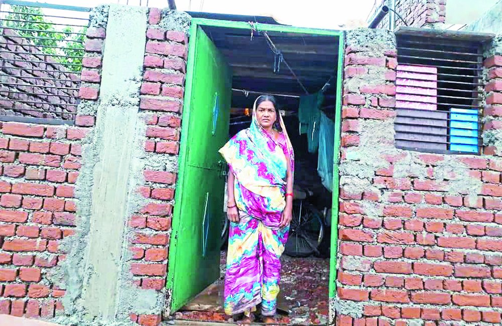 hope of constructed house broke the hut now on rented house