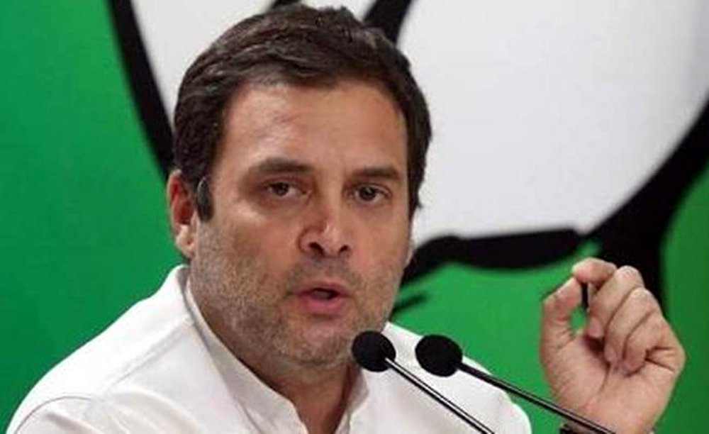 indian national congress president rahul gandhi in satna-rewa visit