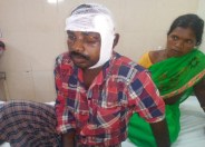 Injured young man