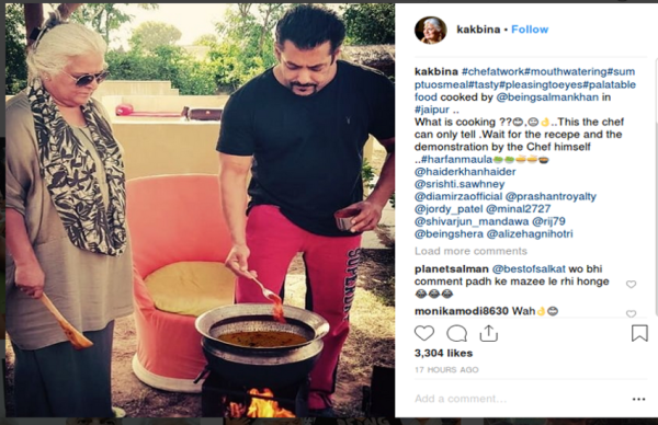 जयपुर में शेफ बने सलमान खान, चूल्हे पर पकाया खाना, देखें तस्वीरें