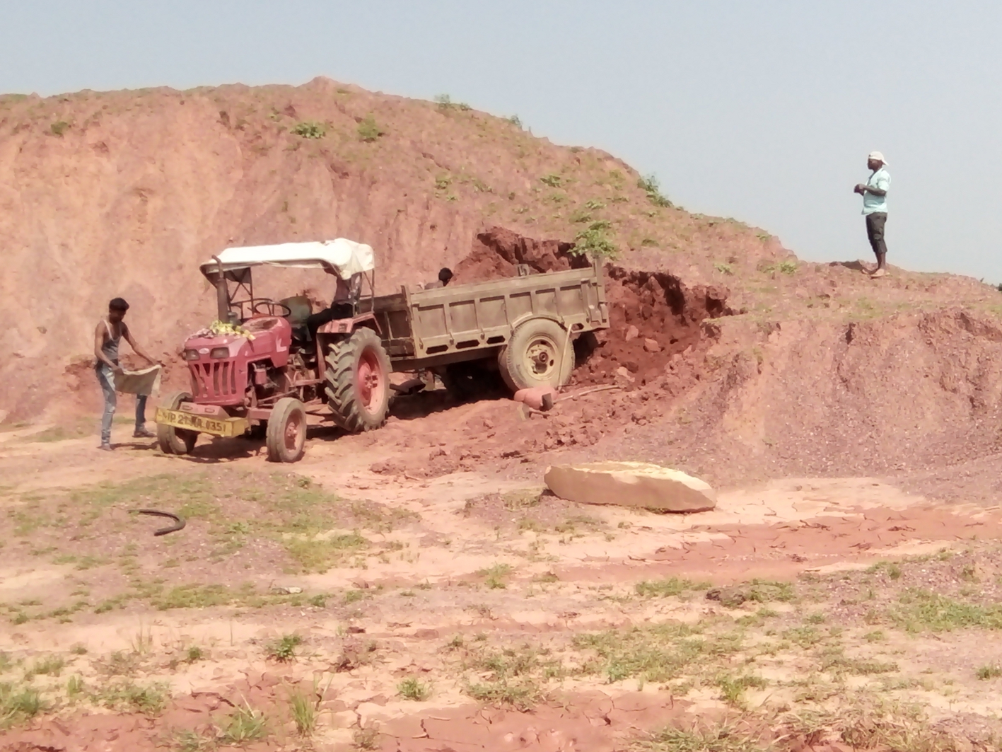 Negligence in removing the clay pile