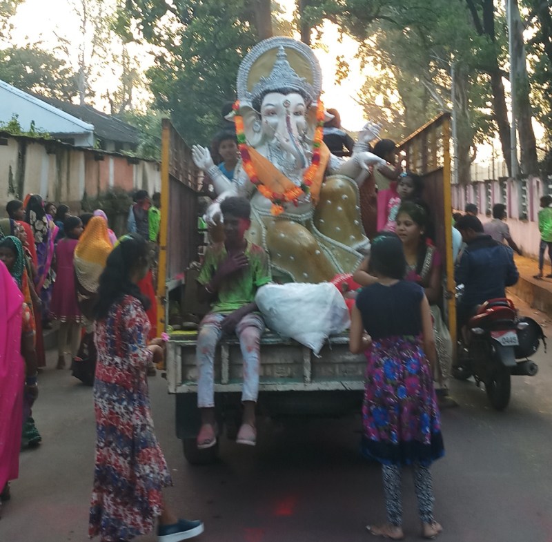 Ganpati Bappa Morya next year you come early Gunje acclamation